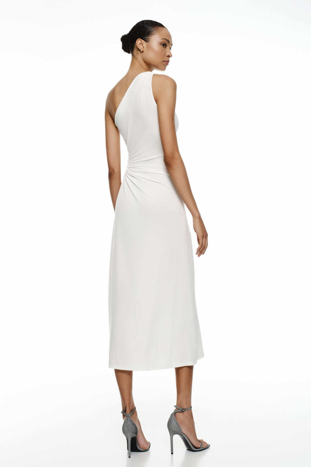 Vestido MIDI apanhado lateral