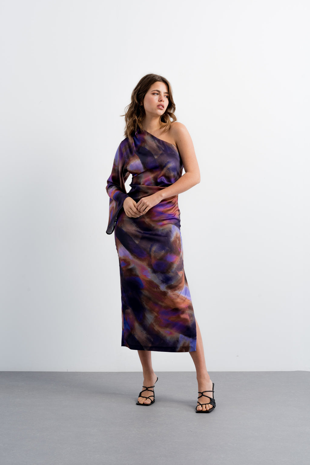 Vestido Terramotos One Shoulder