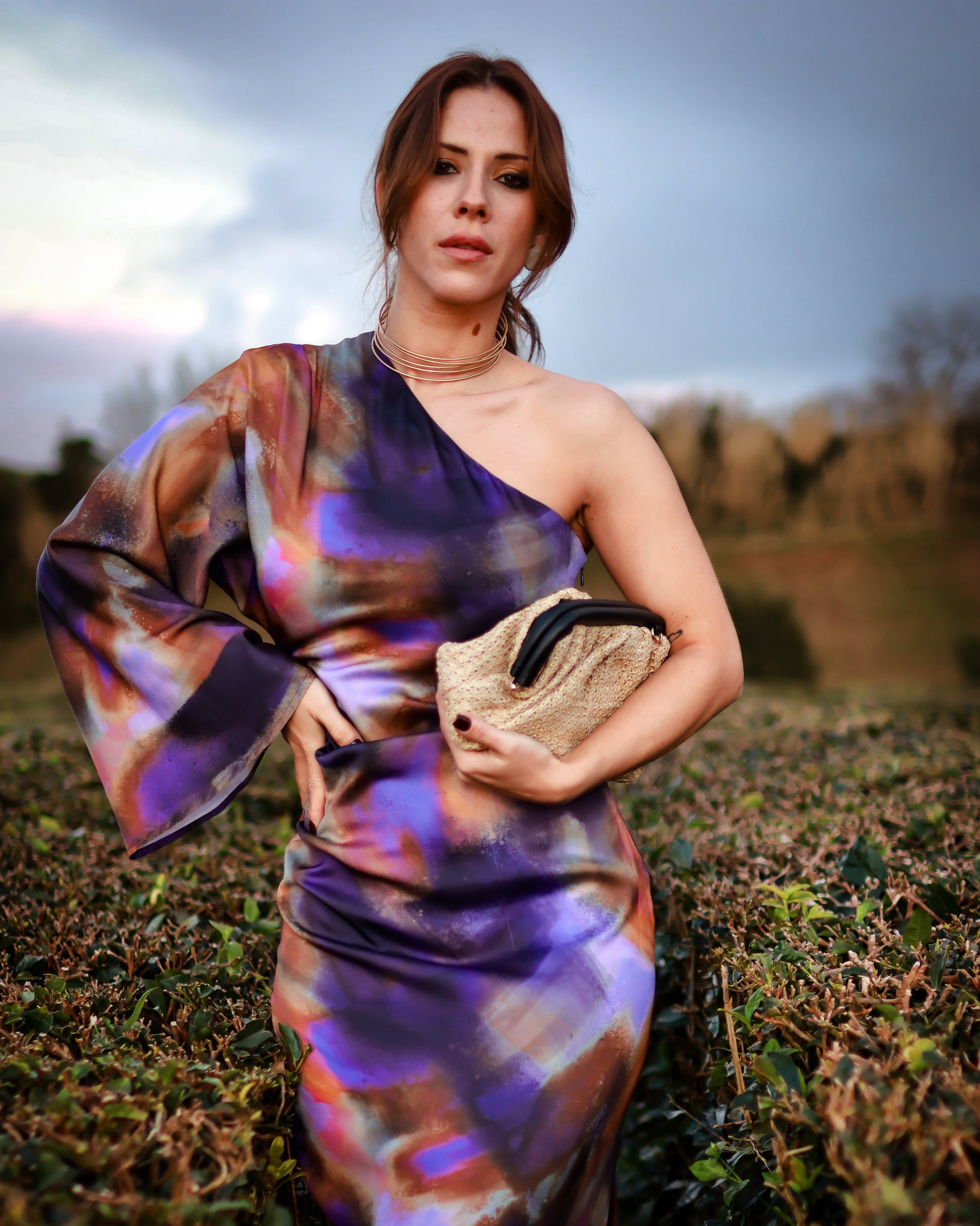 Vestido Terramotos One Shoulder